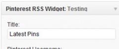 Pinterest RSS Widget screenshot 1