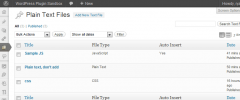Plain Text Custom Post Type screenshot 1