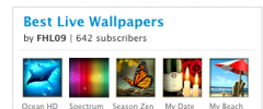 Playboard Android, iPhone and iPad Channel Widget screenshot 2