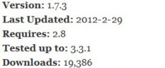 Plugin Directory Stats screenshot 1