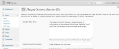 Plugin Options Starter Kit screenshot 1