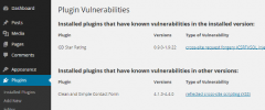 Plugin Vulnerabilities screenshot 2