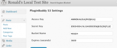 PluginBuddy S3 URLs screenshot 1