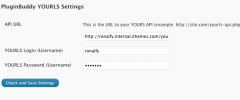 PluginBuddy YOURLS screenshot 1