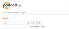 podcast.de WordPress Plugin screenshot 1