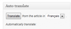 Polylang Auto translation screenshot 1