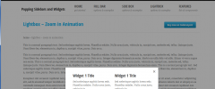 Popping Sidebars and Widgets Light screenshot 5