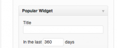 Popular Widget screenshot 1