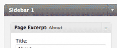 Post and Page Excerpt Widgets screenshot 1