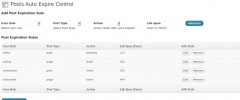 Posts Auto Expire Control screenshot 1