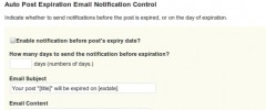 Posts Auto Expire Control screenshot 2