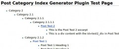 Post Category Index Generator screenshot 1