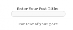 Add Post widget screenshot 1