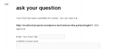 Add Post widget screenshot 2