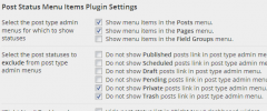 Post Status Menu Items screenshot 6