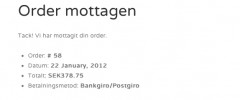 Postgiro/Bankgiro Payment gateway screenshot 2