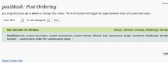 PostMash Custom - custom post order screenshot 1