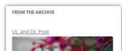 Posts in Sidebar screenshot 4