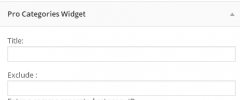 Pro Categories Widget screenshot 1