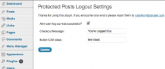 Protected Posts Logout Button screenshot 1