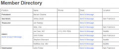 PTA Member Directory and Contact Form screenshot 4