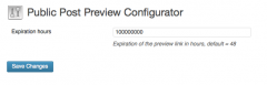 Public Post Preview Configurator screenshot 1