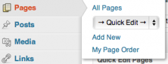 Quick Edit Page Popup Menu screenshot 1