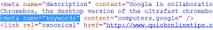 Quick META Keywords screenshot 1