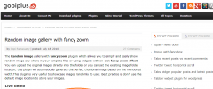 Random image gallery with fancy zoom screenshot 1
