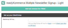 MailChimp Multiple Newsletter Signup - Light screenshot 1