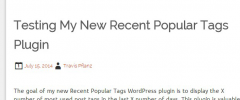 Recent Popular Tags screenshot 2