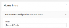 Recent Posts Widget Plus screenshot 1