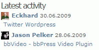 RecentComments screenshot 1