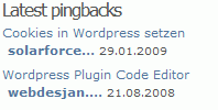 RecentComments screenshot 3