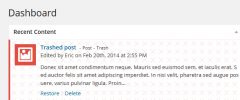 Recently Edited Content Widget screenshot 1