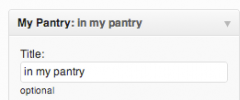 ReciPress - Pantry Widget add-on screenshot 1