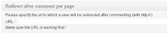 Redirect After Comment Per Page screenshot 1