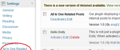 wordpress related Posts with thumbnails screenshot 2