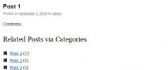Related Posts via Categories screenshot 2