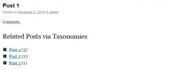 Related Posts via Taxonomies screenshot 2