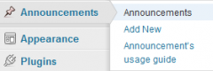 Responsive Bit Announcement Manager screenshot 1