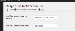 Responsive Notification Bar screenshot 1