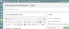Responsive Subheader screenshot 1
