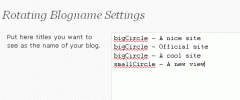 Rotating Blogname screenshot 1