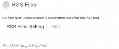 RSS Filter screenshot 1