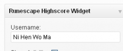 Runescape Highscore Widget screenshot 1