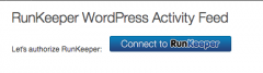 RunKeeper WordPress Activity Feed screenshot 1