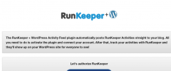 RunKeeper WordPress Activity Feed screenshot 2