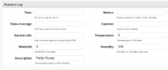 Runners Log screenshot 1