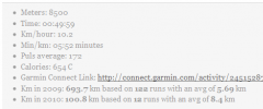 Runners Log screenshot 3